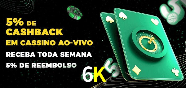 Promoções do cassino ao Vivo 6K